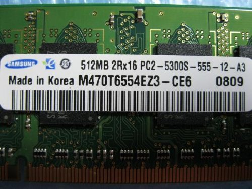 Amazon.co.jp: 日本サムスン PC2-5300(DDR2 667) SODIMM 512MB